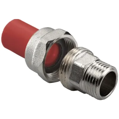 Муфта трубная ПП-НР разъемная 40-1 1/4" PN25 противопож. красная AntiFire 51272